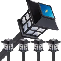 4x lampa lampka solarna led latarnia ogrodowa wbijana lampion czujnik 4szt