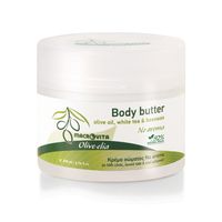 MACROVITA Olive.elia No aroma naturalne masło do ciała bezzapachowe z bio-oliwa, białą herbatą i woskiem pszczelim 200ml