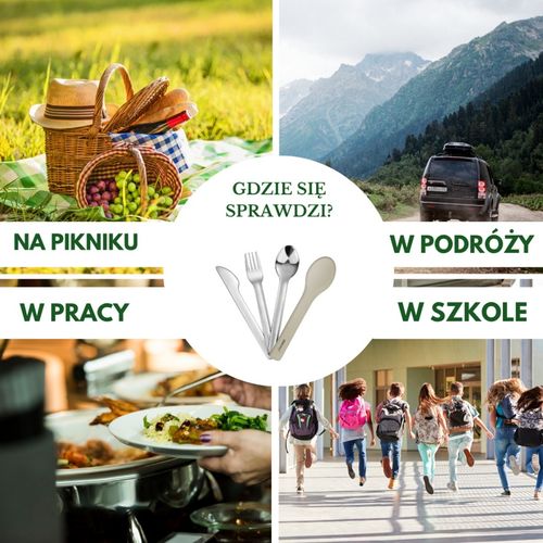 zestaw sztućców w etui do lunch boxów diet box kinghoff kh-1954 na Arena.pl