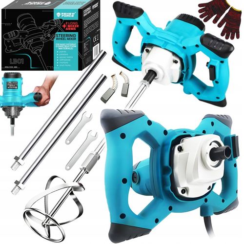 MIESZADŁO DO KLEJU BETONU FARB ELEKTRYCZNE 2600W 2x MIESZALNIK na Arena.pl