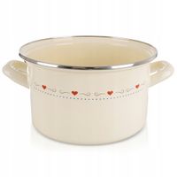 2X Garnek EMALIOWANY do gotowania tradycyjny na gaz indukcję 22 cm 4L