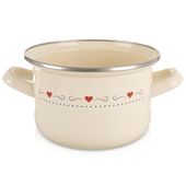 Garnek Emaliowany do Gotowania Tradycyjny na Gaz Indukcję 16 cm 1,4L