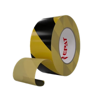 Taśma OSTRZEGAWCZA BHP 50mm/33m żółto-czarna