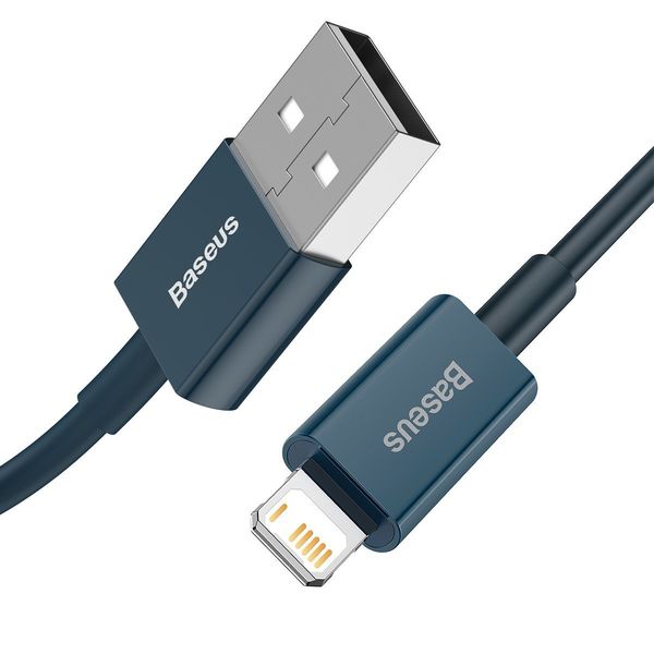 kabel usb do lightning baseus superior series, 2.4a, 2m (niebieski) zdjęcie 3