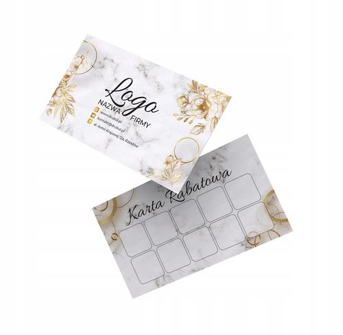 KREATOR Karty rabatowe karty stałego klienta120szt na Arena.pl