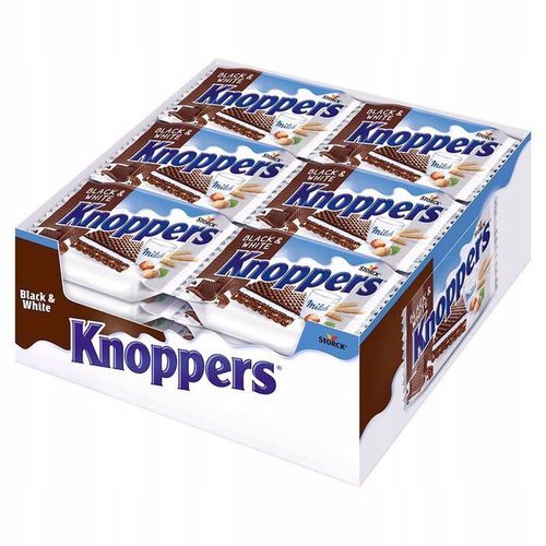 Knoppers Black & White Wafelek mleczno-orzechowy 25 g x 24 sztuk na Arena.pl