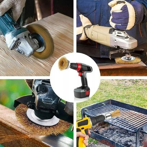 SZCZOTKI DRUCIANE NA WKRĘTARKĘ WIERTARKĘ ZESTAW SZCZOTEK DRUCIANYCH 5SZT na Arena.pl