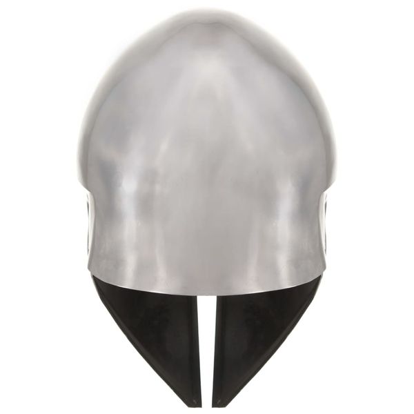 Replika zabytkowego hełmu greckiego żołnierza LARP srebrna stal zdjęcie 4