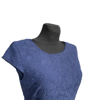 Sukienka letnia wiskozowa niebieska przed kolano casualowa Vila rozm. M