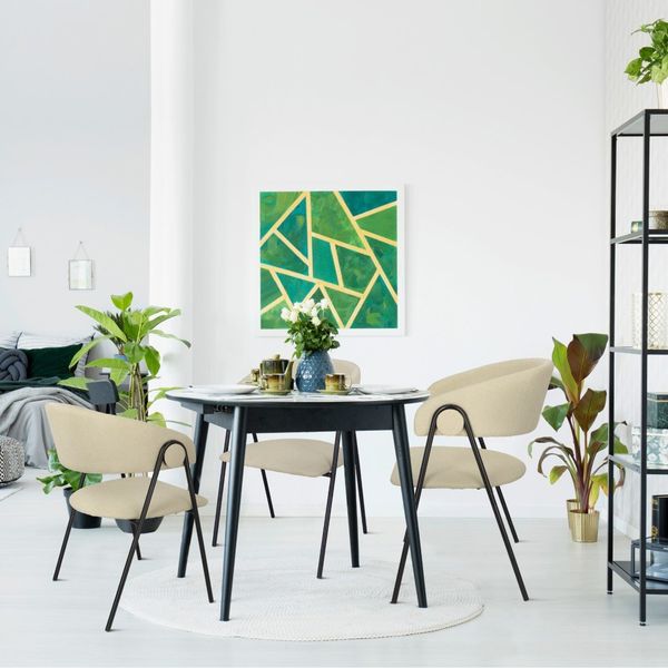 Krzesło Larisa beżowe zdjęcie 2