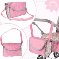 WÓZEK DLA LALEK GŁĘBOKI SKŁADANY GONDOLA TORBA SPACERÓWKA REGULOWANY DASZEK