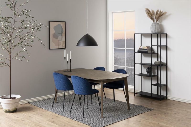 Krzesło Louise Dark blue tapicerowane zdjęcie 2