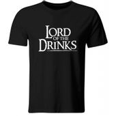 Koszulka Lord of the Drinks, parodia Władcy Pierścieni, czarna, S