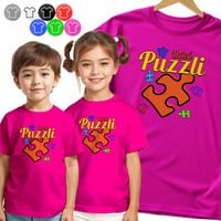 KOSZULKA DZIECIĘCA - PUZZLE NA DZIEŃ PUZZLI DNI SZKOLNE - 122 S