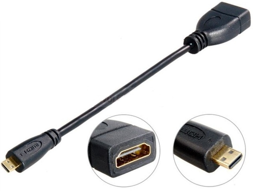ADAPTER KABEL HDMI (GNIAZDO) do micro HDMI (WTYK) FULL HD na Arena.pl