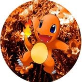 Opłatek na tort Urodziny Pokemon Pokemony Pikachu Charmander Charizard