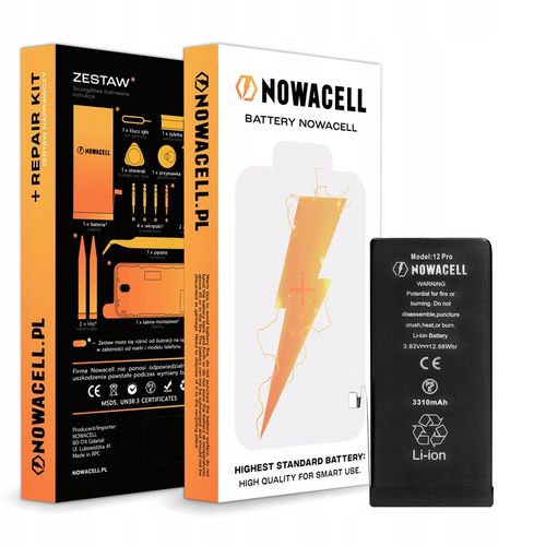 Bateria NOWACELL iPhone 12 Pro - zestaw naprawczy na Arena.pl