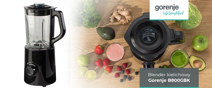 Blender kielichowy Gorenje B800GBK 800 W 2 prędkości zdjęcie 6