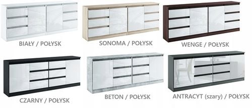 028055 KOMODA / ZESTAW 2d6s/200cm - CZARNY / WOTAN / WOTAN # KOLORY na Arena.pl