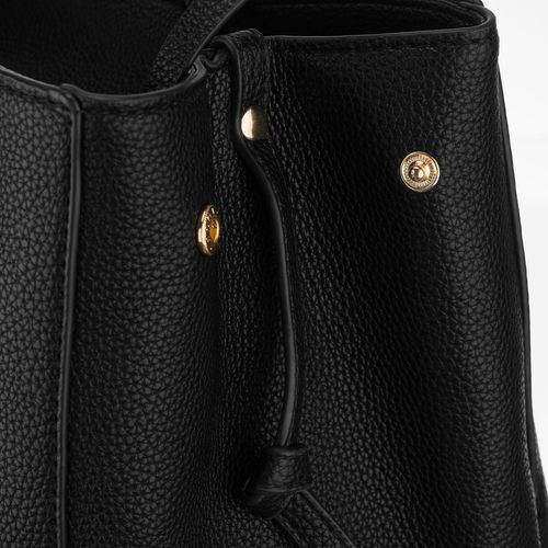 czarna shopperka damska wykonana ze skóry ekologicznej z praktycznym na Arena.pl