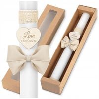 Świeca Komunijna + pudełko - Świeca do Komunii - Imienna Świeca na Komunię