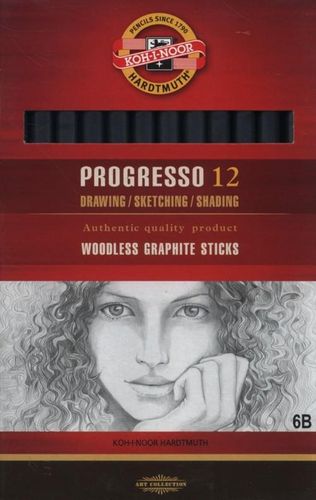 Kin Ołówek Grafitowy Progresso 6B Pojedy 8713 A'12 na Arena.pl