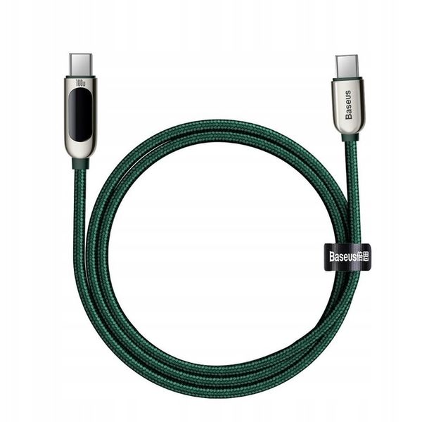 Baseus Kabel przewód USB-C PD miernik mocy 100W 5A zdjęcie 9