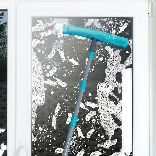 Mop Myjka do Okien Szyb Luster Okna Szyb Ściągaczka Teleskopowa Mikrofibra na Arena.pl