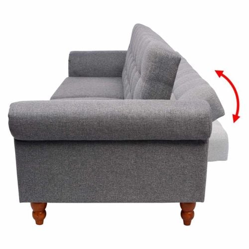 VidaXL Sofa z szarego materiału na Arena.pl