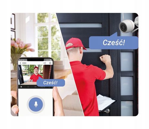 Kamera WiFi Zewnętrzna 4Mpx EZVIZ H3c 4MP Kolor 24/7 Detekcja Odstraszanie na Arena.pl