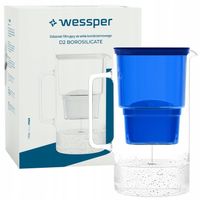 Dzbanek filtrujący szklany Wessper AquaMax 3l + 1x Filtr do wody
