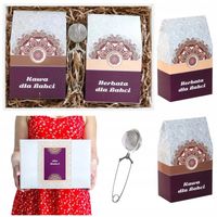 DUŻY ZESTAW KAW I HERBAT PREMIUM 20 SZTUK PREZENT UPOMINEK NA DZIEŃ BABCI