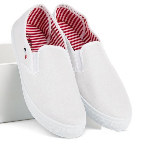 Białe wsuwane trampki r.38 na Arena.pl