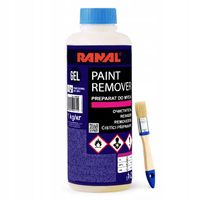 ŻEL RANAL PAINT REMOVER DO USUWANIA LAKIERU PIASKOWANIE + PĘDZEL