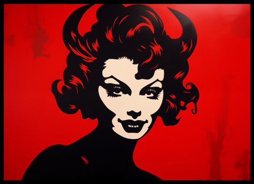 Plakat 70x50cm Czerwona Diablica na Arena.pl