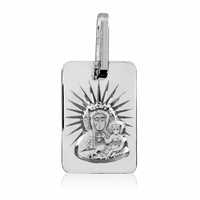 SREBRNY MEDALIK Z MATKĄ BOSKĄ NIEŚMIERTELNIK SREBRO PRÓBY 925 GRAWER GRATIS!