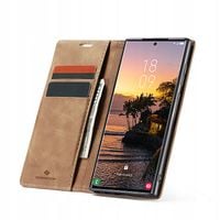 ETUI Z KLAPKĄ DO GALAXY S24 ULTRA SKÓRZANE PORTFEL POKROWIEC ZAMYKANE