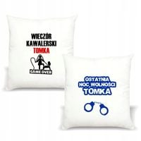 Poduszka z imieniem napis WIECZÓR KAWALERSKI