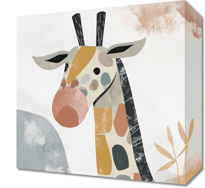 Obraz 30x30cm Żyrafa Bambino zdjęcie 1