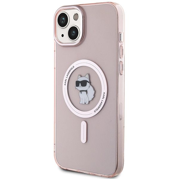 Etui Karl Lagerfeld do iPhone 15 Plus, iPhone 14 Plus, Różowy, MagSafe zdjęcie 2