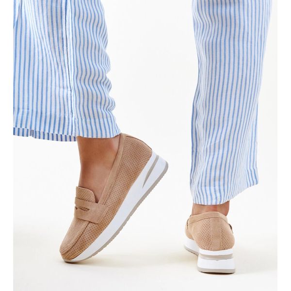 Brązowe perforowane półbuty r.36 zdjęcie 5