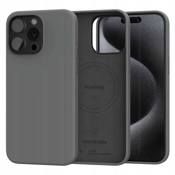 Spacecase Pure Mag Iphone 15 Pro Max Gray zdjęcie 2