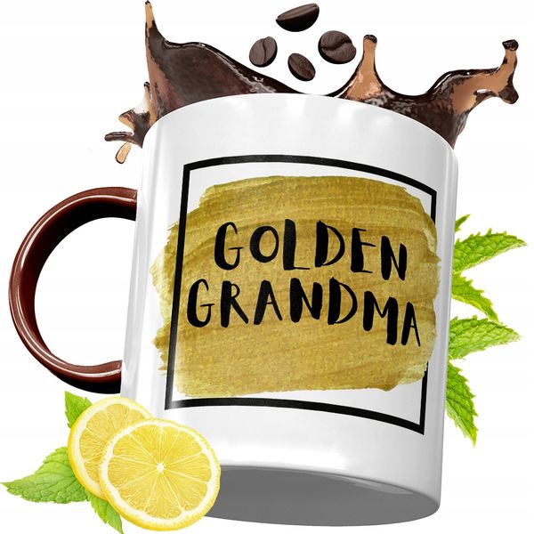 Kubek Bordowy Dla Babci Na Urodziny Prezent Z Nadrukiem Ze Zdjęciem zdjęcie 1