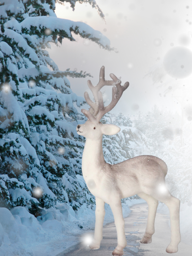 RENIFER WELUROWY FIGURKA DO POSTAWIENIA 28CM STROIKIK na Arena.pl