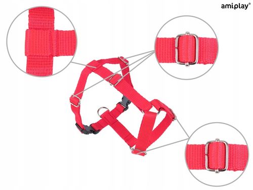 amiplay Szelki regulowane Guard Samba M Czerwone na Arena.pl