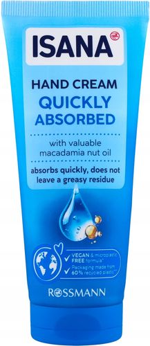 ISANA KREM DO RĄK SZYBKO WCHŁANIAJĄCY SIĘ 100 ML na Arena.pl