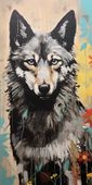 Plakat 50x100cm Przenikliwość Wilczej Natury