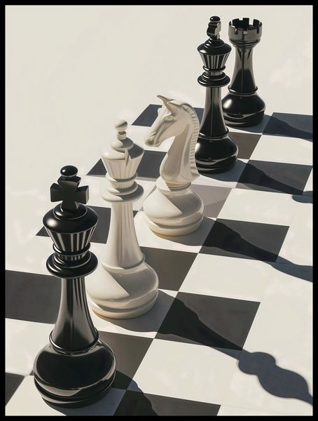 Plakat 60x80cm Szach i Mat zdjęcie 2