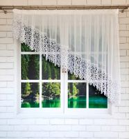 Firana gotowa 500x140,skos prawy,woal,gipiura 30cm