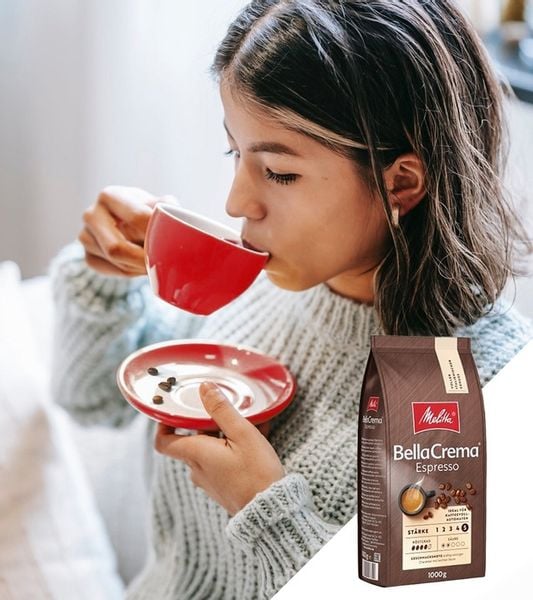 Kawa ziarnista MELITTA BELLACREMA ESPRESSO 1kg | mocno palona, głęboki smak zdjęcie 3